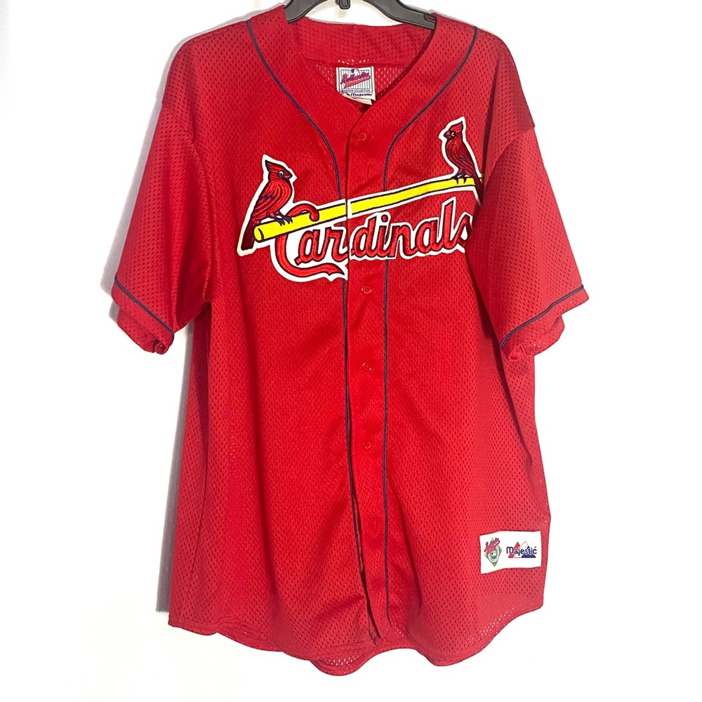 St. Louis Cardinals Majestic Embroidered Jersey XL